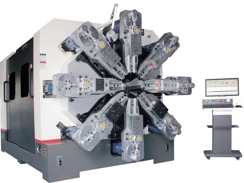 JY120- 13R Wire Rotation CNC Spring Making Machine 13 Axis Multi-function 